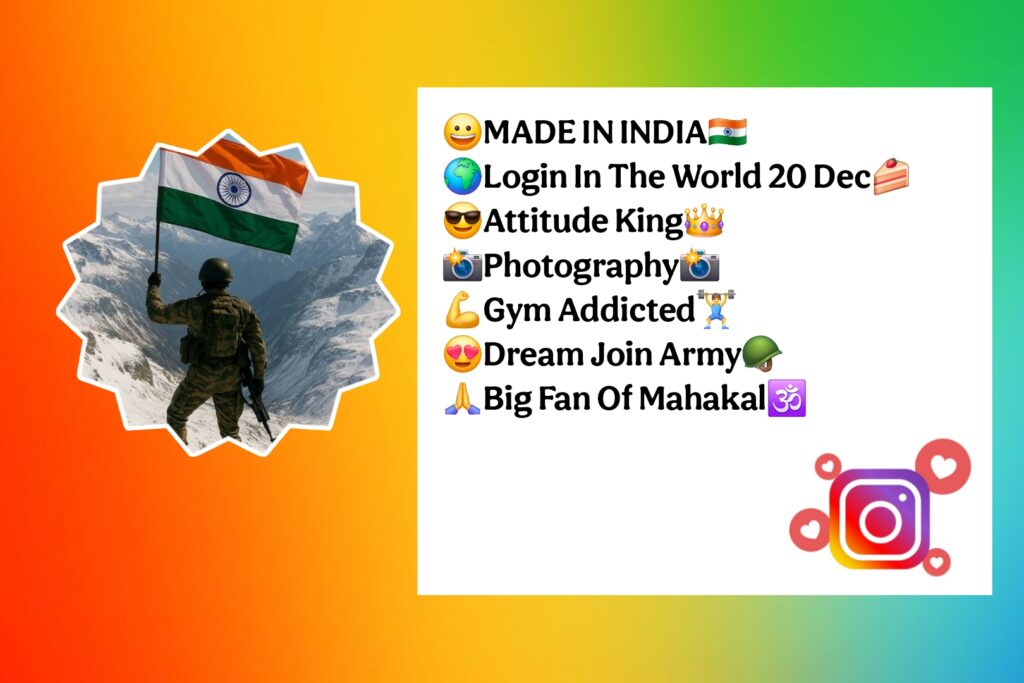 Army Bio For Instagram With Emoji