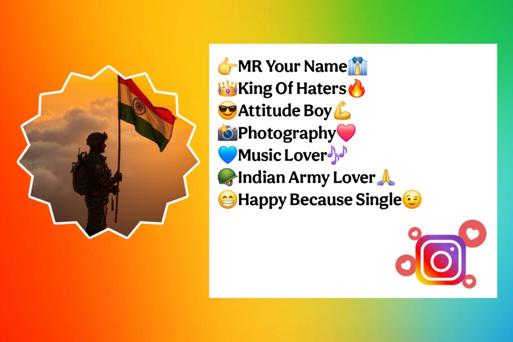 Indian Army Bio For Instagram