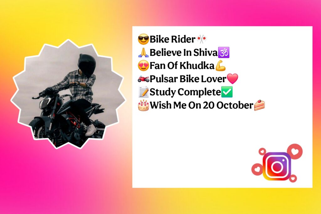 Rider Bio For Instagram