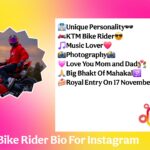Bike Rider Bio For Instagram