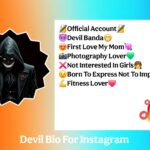 Devil Bio For Instagram