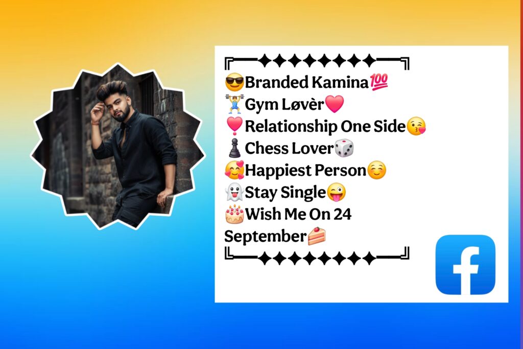 Facebook Bio For Boys Attitude