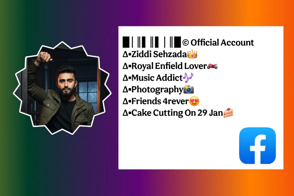 Facebook VIP Bio Text