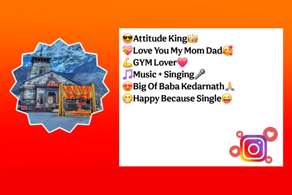 Jay Kedarnath Mahadev Bio For Instagram