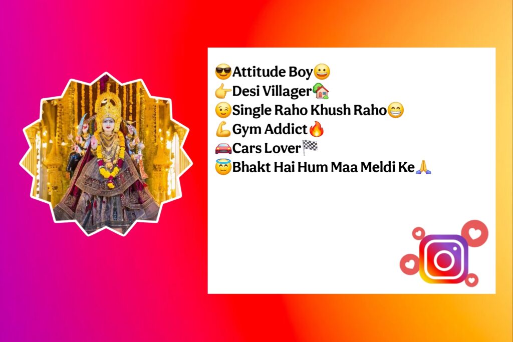 Jay Meldi Maa Bio For Instagram