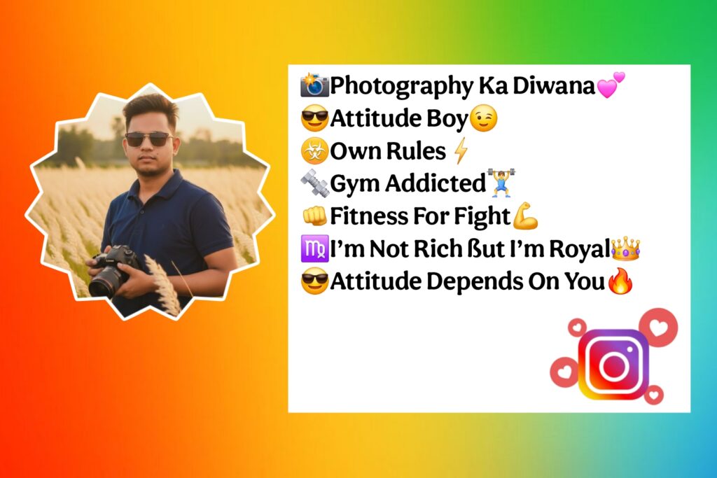 Photography Bio For Instagram For Boys