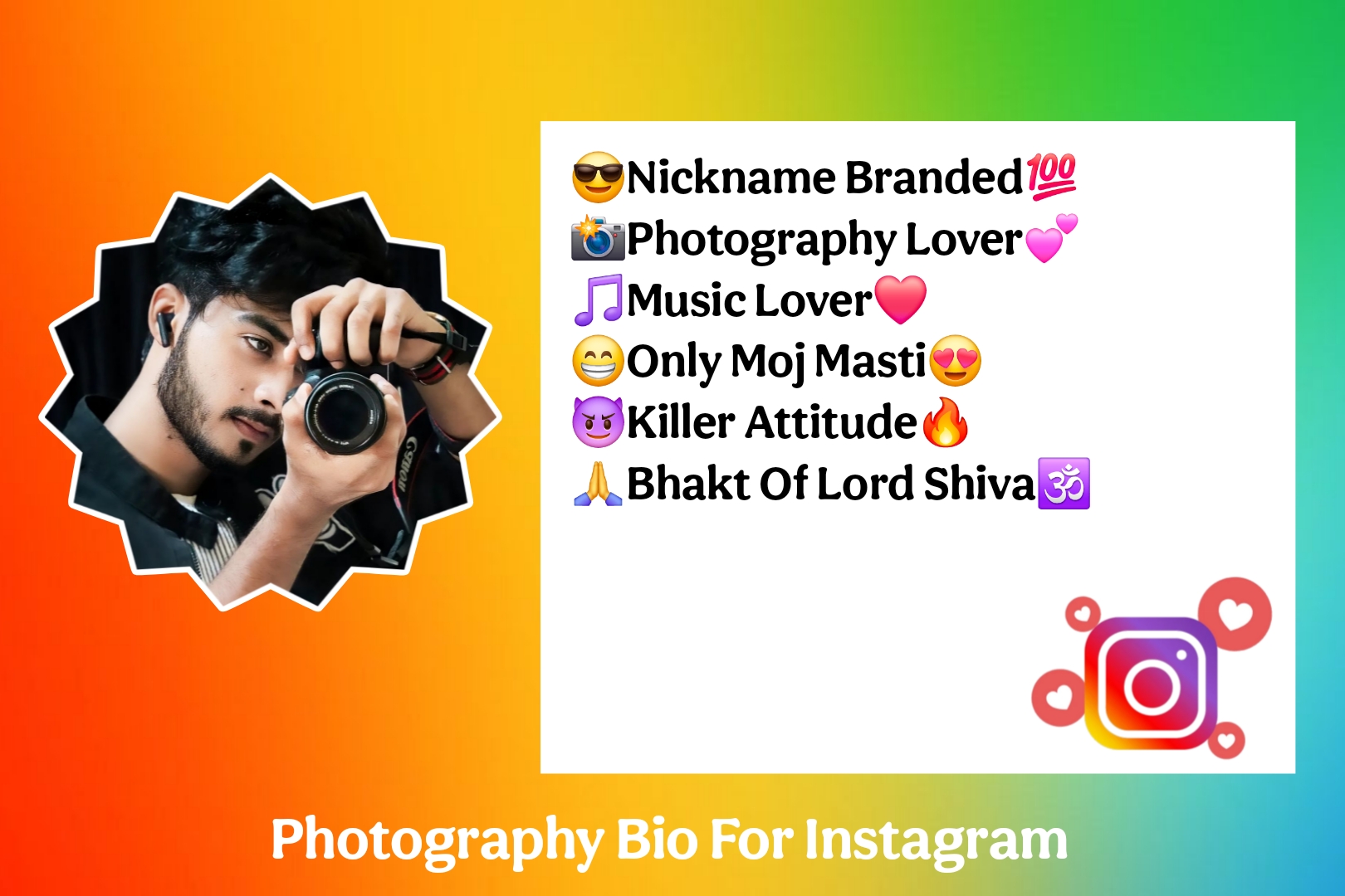 Photography Bio For Instagram