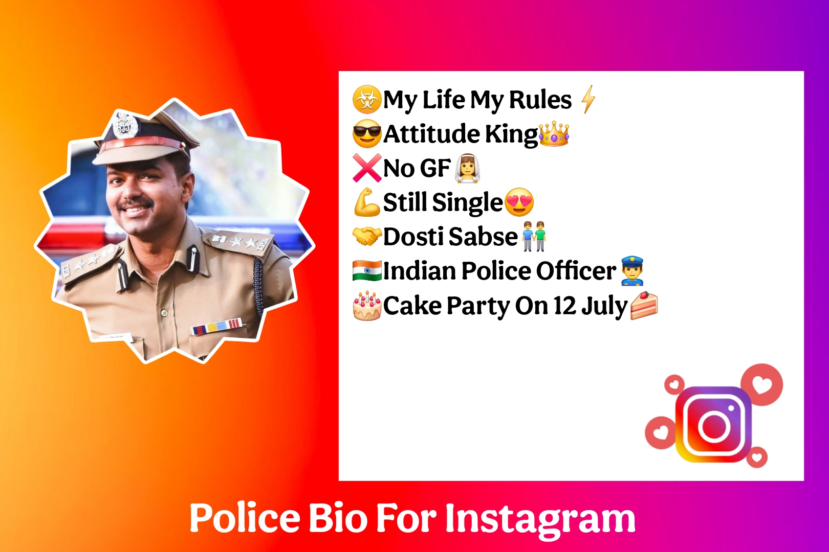 Police Bio For Instagram
